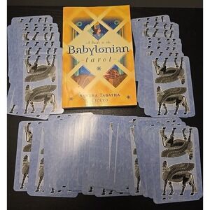 Babylonian Tarot by Sandra Tabatha Cicero 83 Card Tarot Deck USED Out of Print